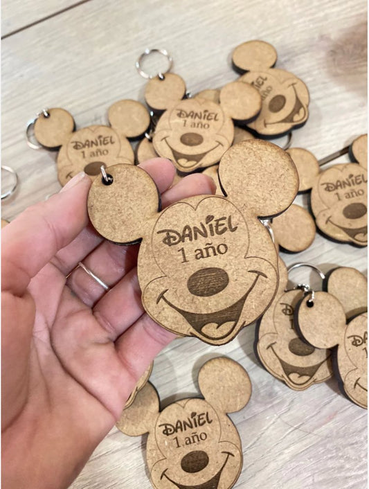 Llaveros personalizados en madera para cumpleaños - Felt Craft RD