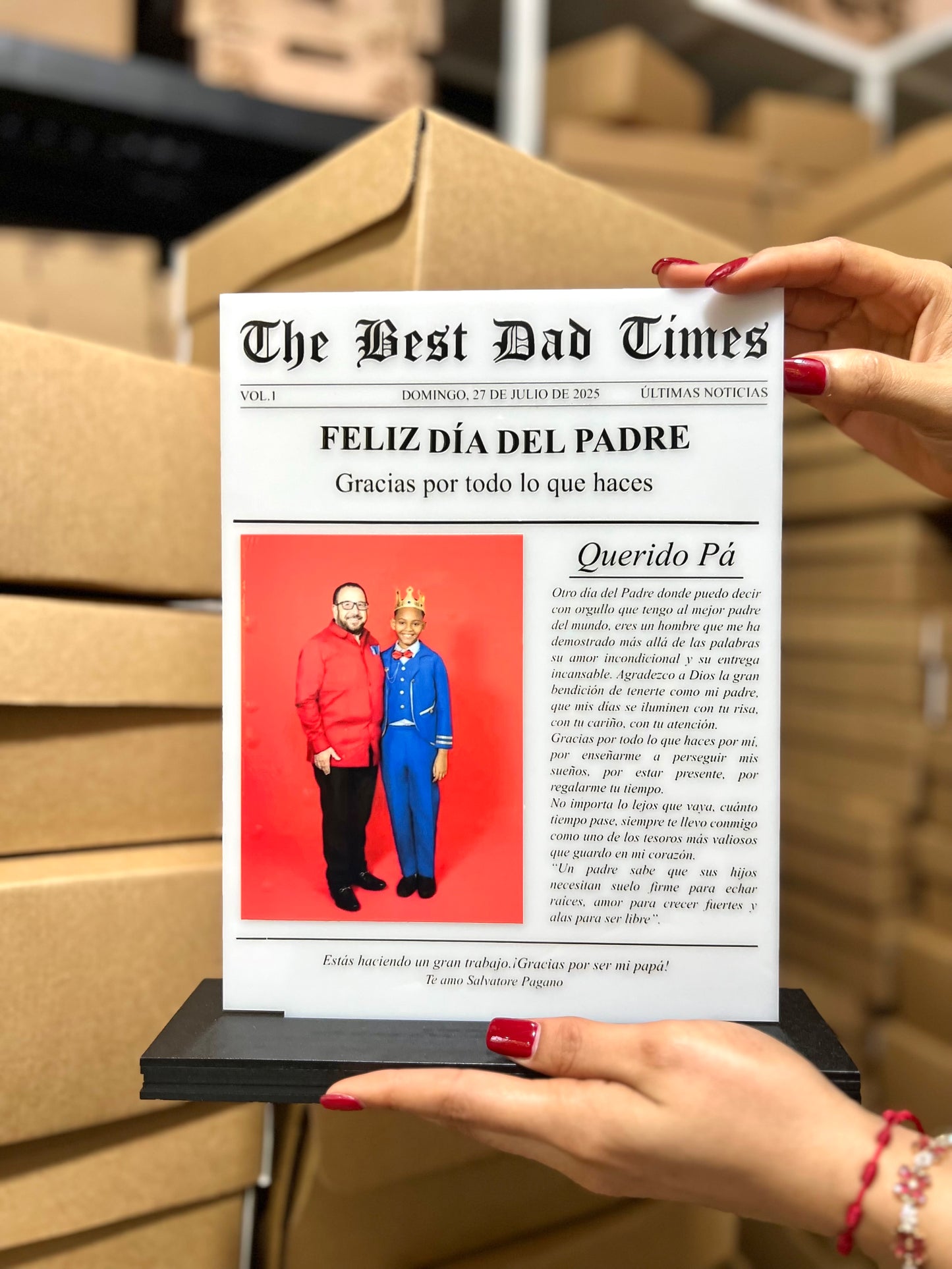 Regalo personalizado dia del padre