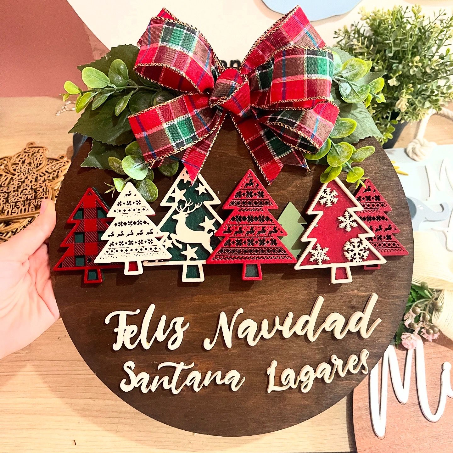 Navidad colgante de puerta