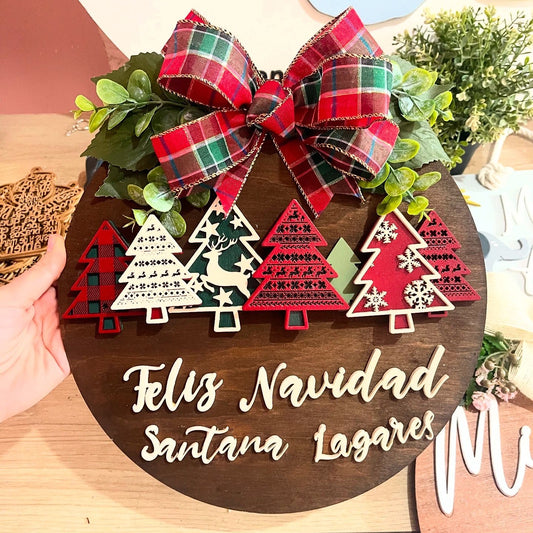 Navidad colgante de puerta