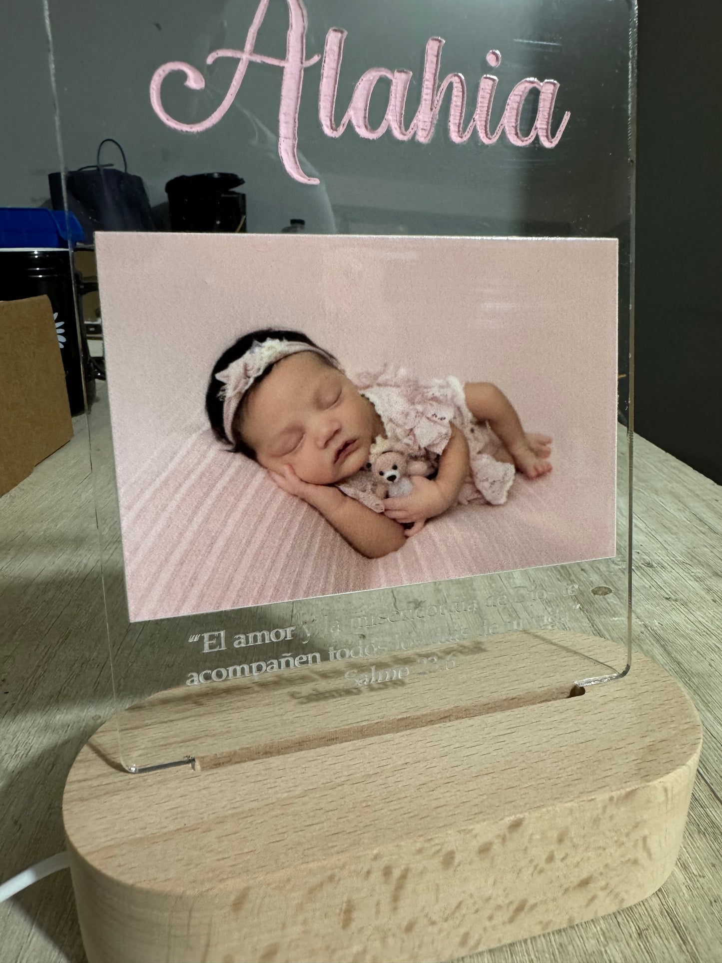 Lampara habitacion de bebe personalizada