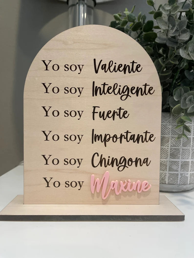 Pisa papel en madera personalizado