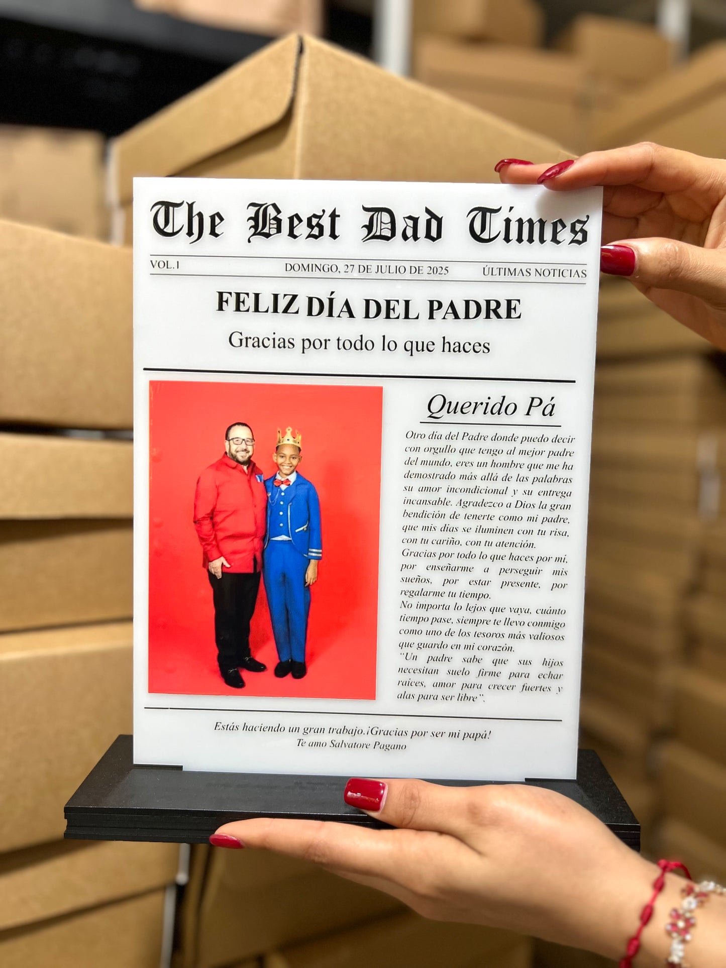 Regalo personalizado dia del padre