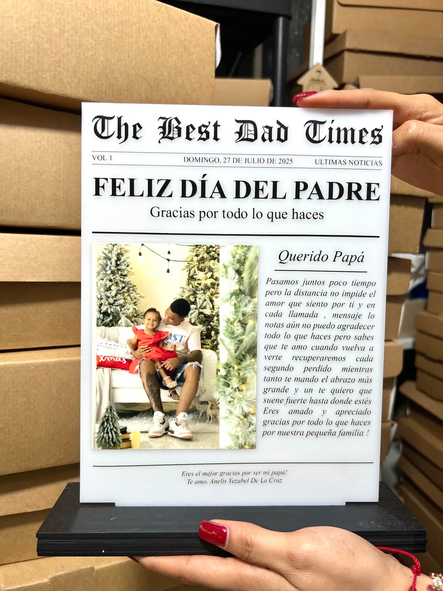 Dia del padre regalo con personalizacion