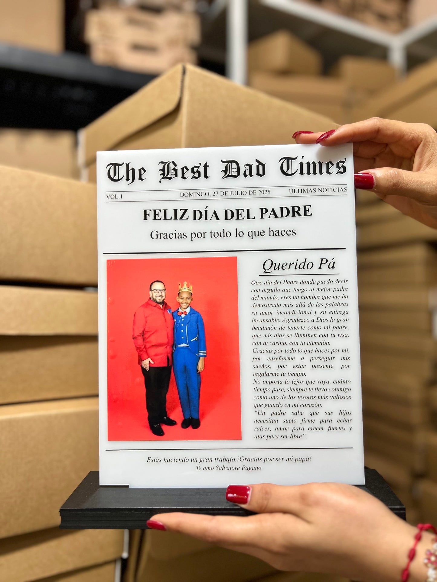 Regalo personalizado dia del padre
