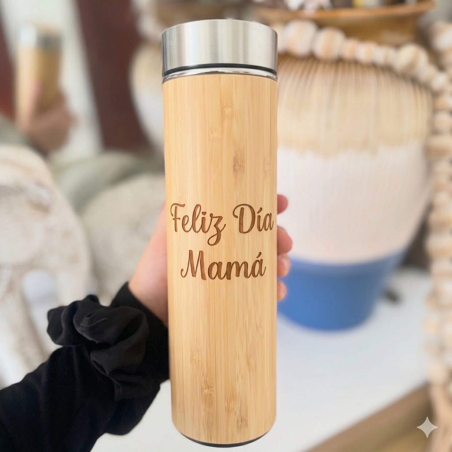 Termos personalizados bamboo