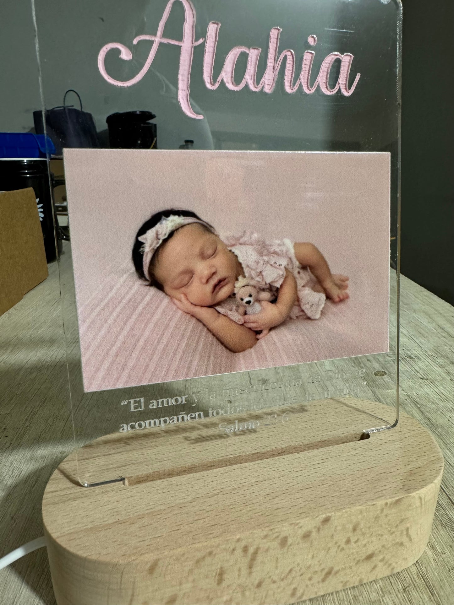 Lampara habitacion de bebe personalizada