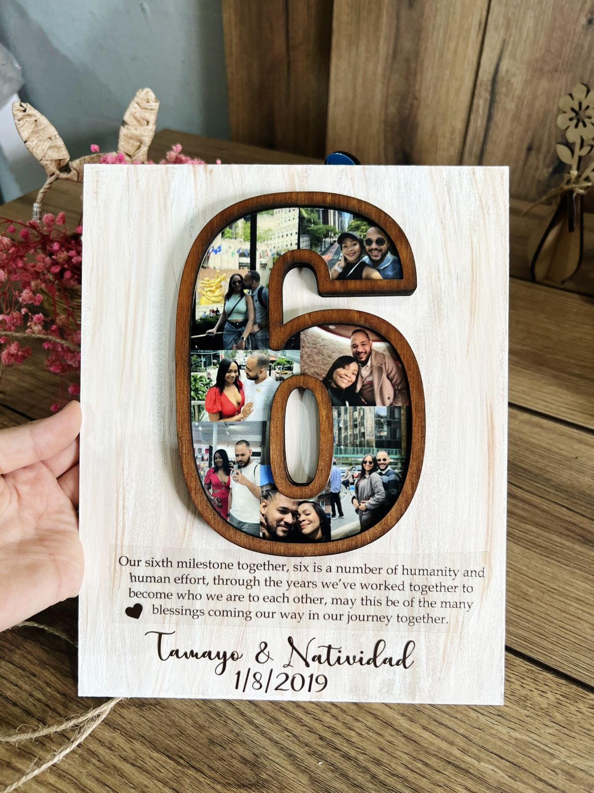 Aniversario regalo personalizado boda