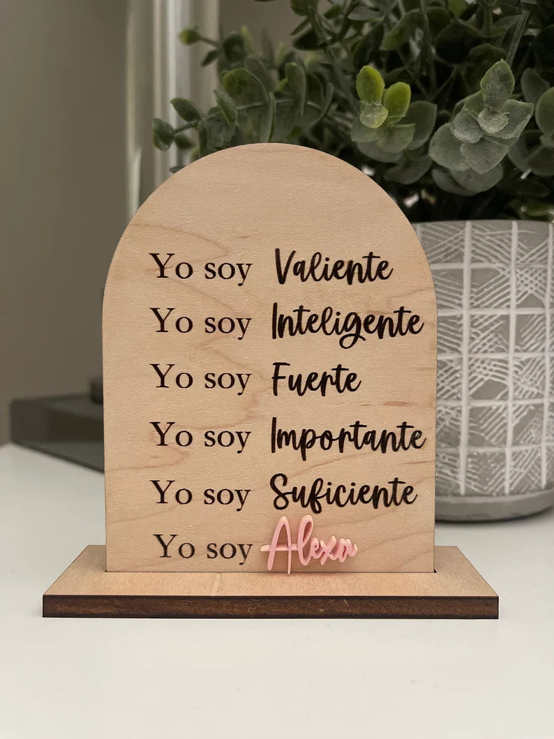 Pisa papel en madera personalizado