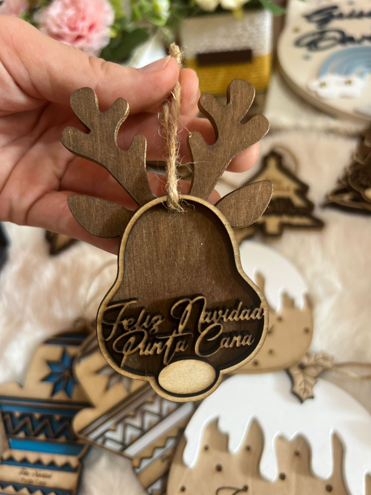 Regalo personalizado decoracion arbolito navidad