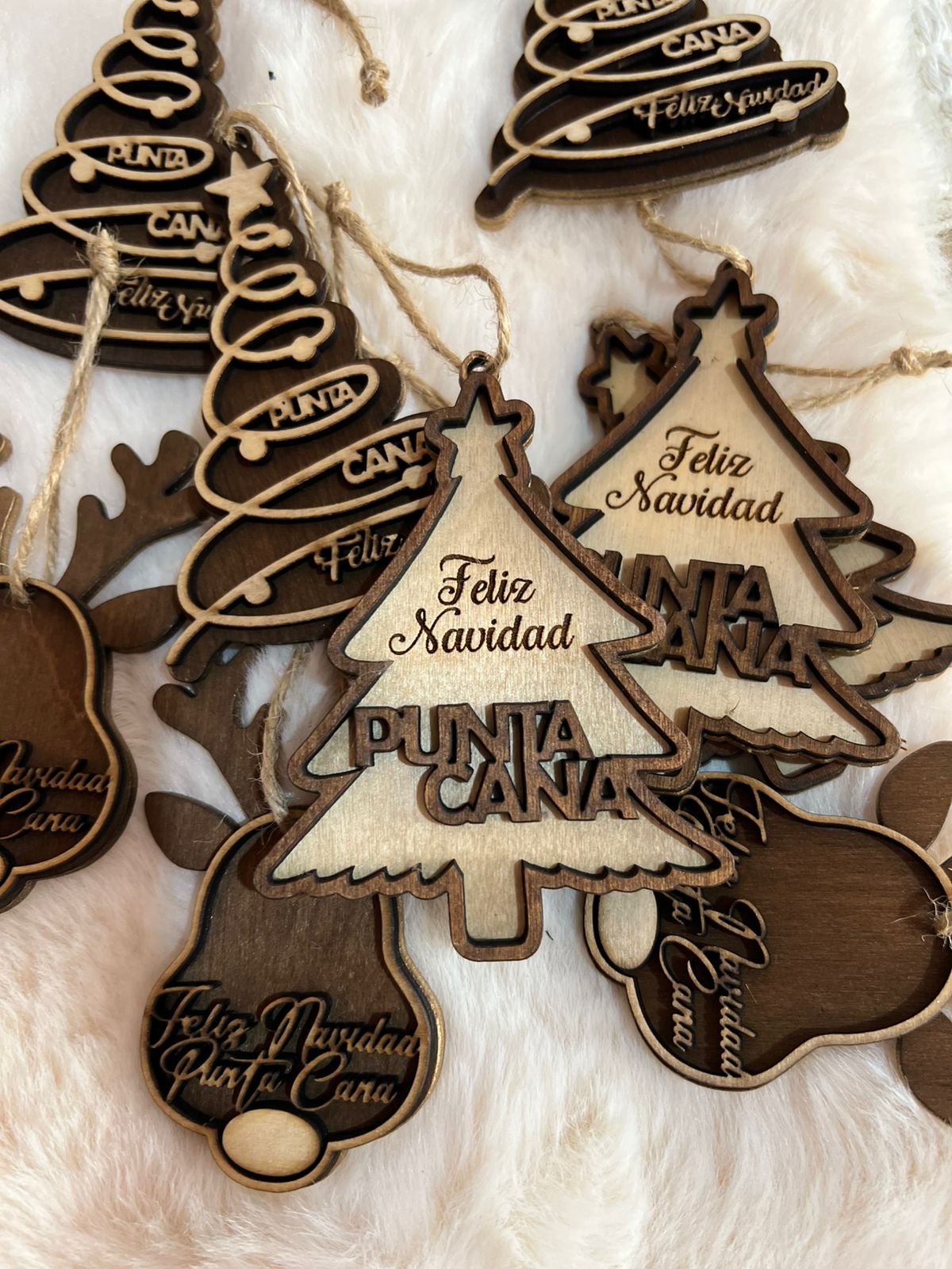 Arbolito navidad decoracion madera
