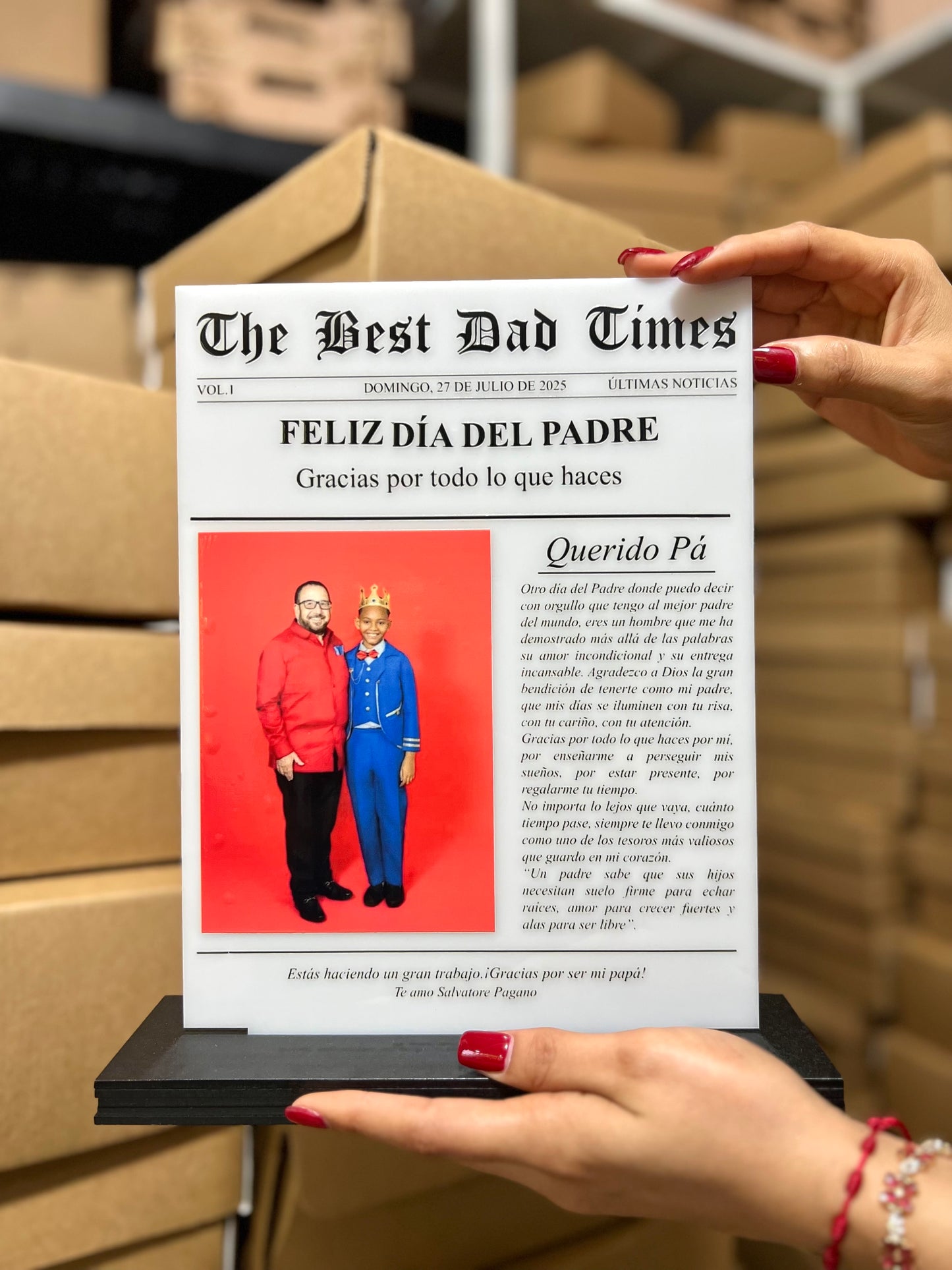 Regalo personalizado dia del padre