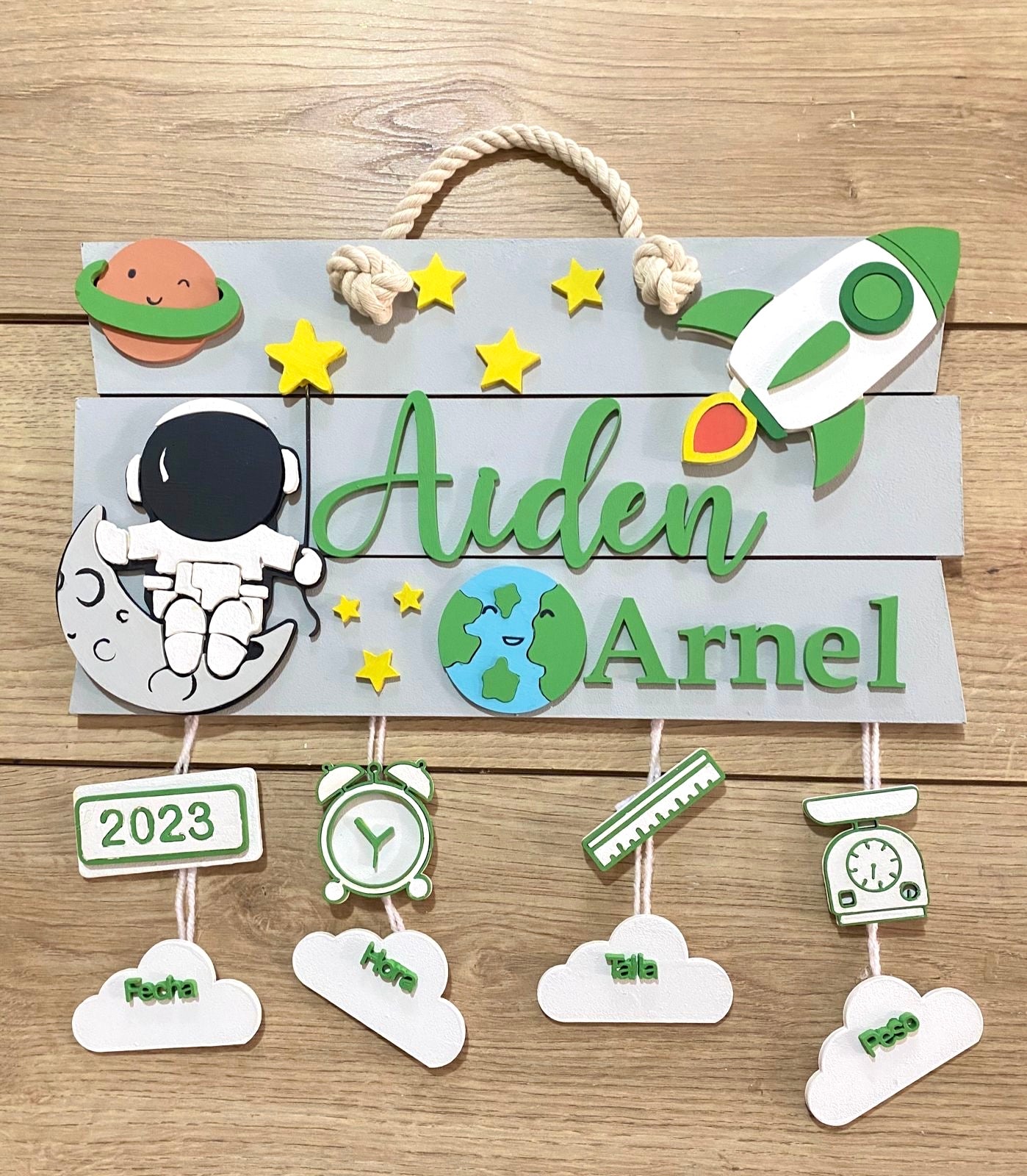 Decoración temática de espacio para habitación infantil.