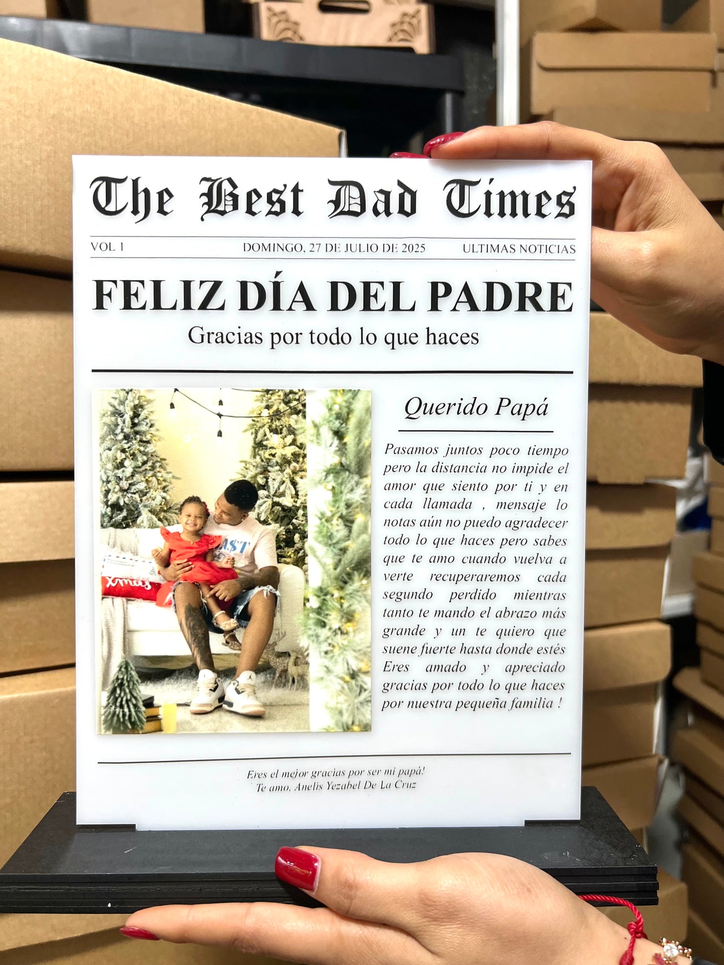 Dia del padre regalo con personalizacion