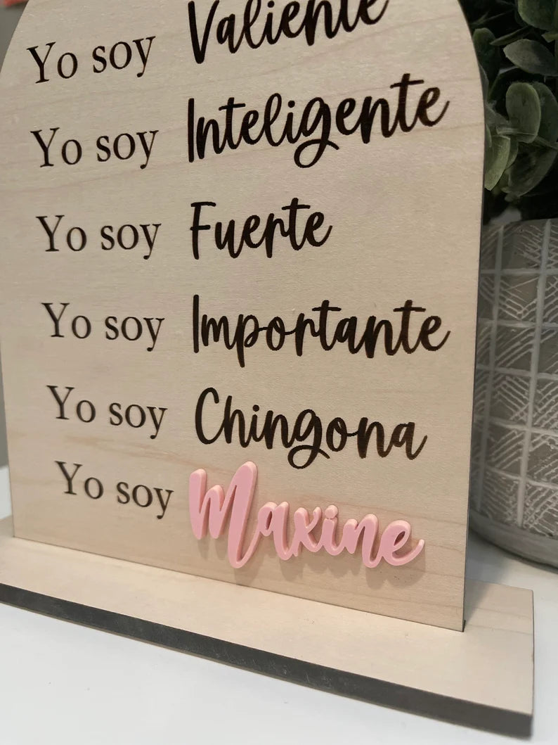 Pisa papel en madera personalizado