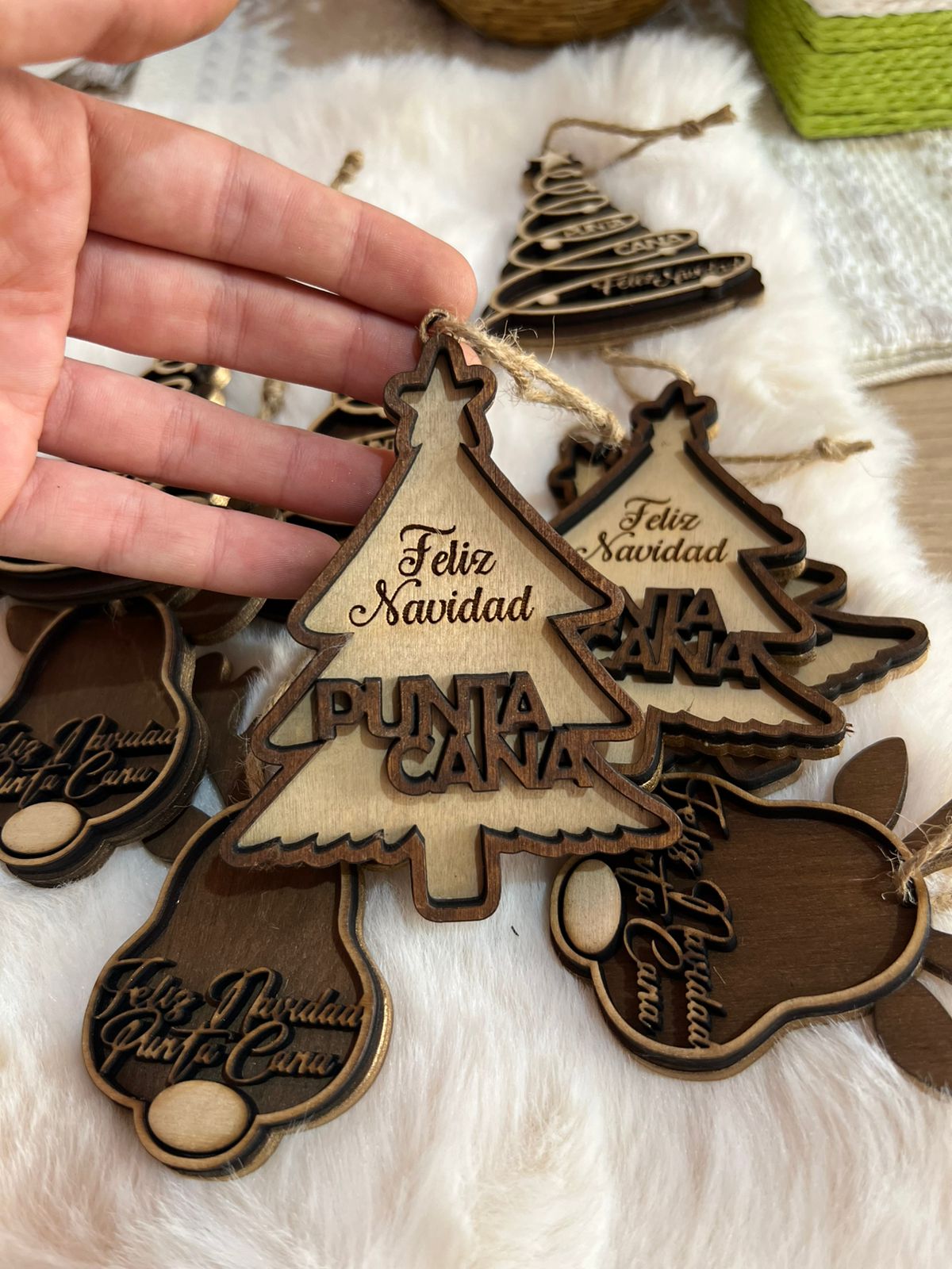 Arbolito navidad decoracion madera