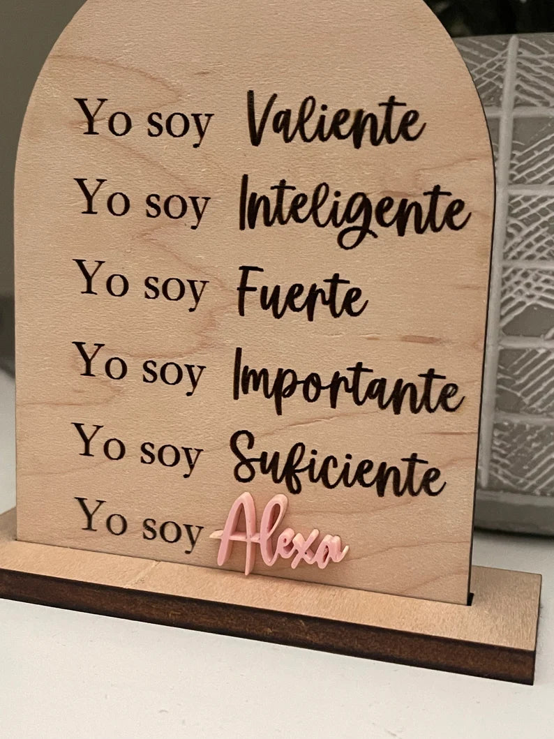 Pisa papel en madera personalizado
