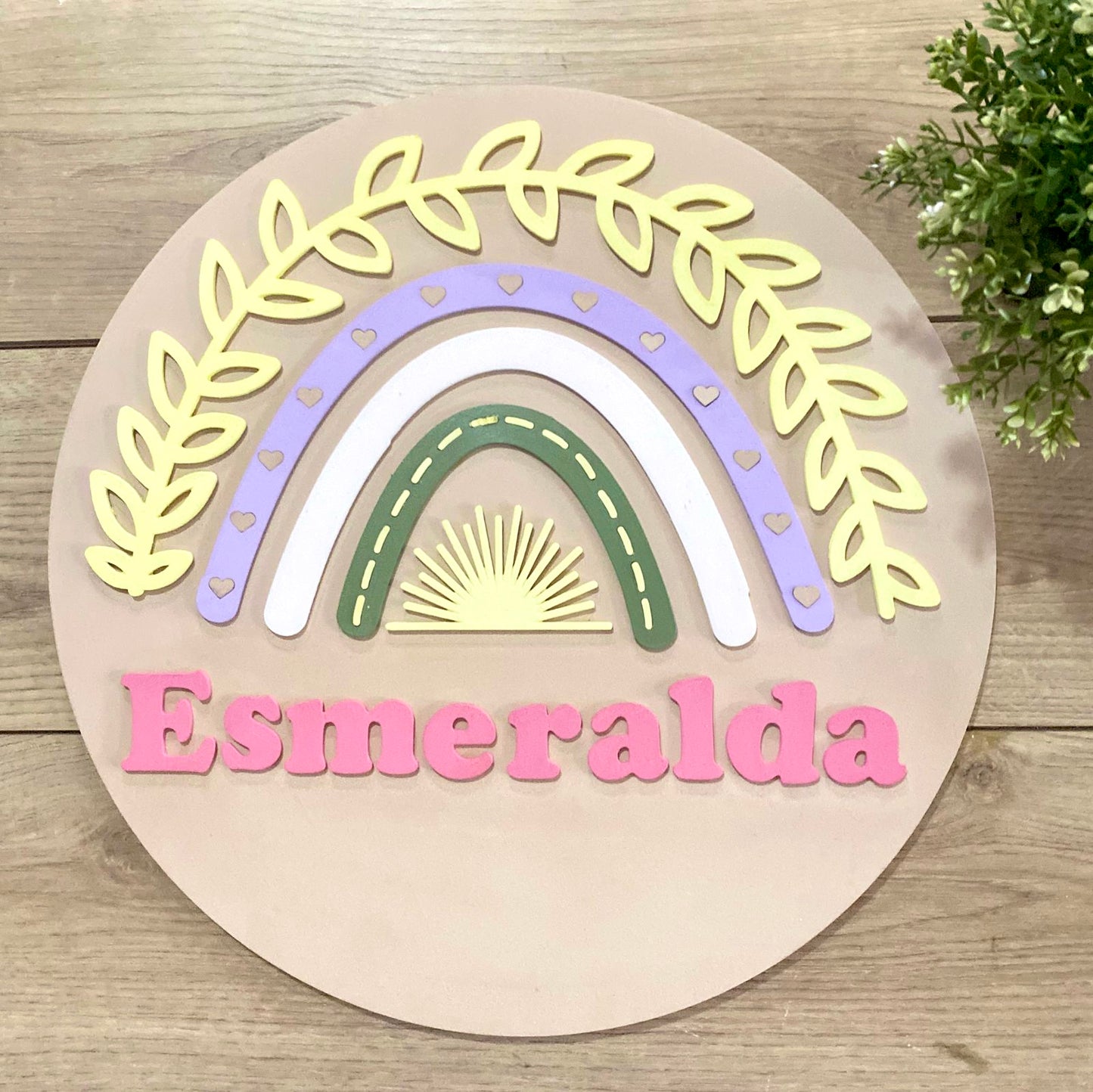 Sunny Sunshine Rainbow Baby Girl Hanger