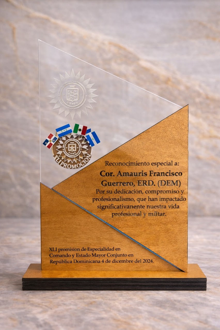 Personalizado reconocimiento de trofeo