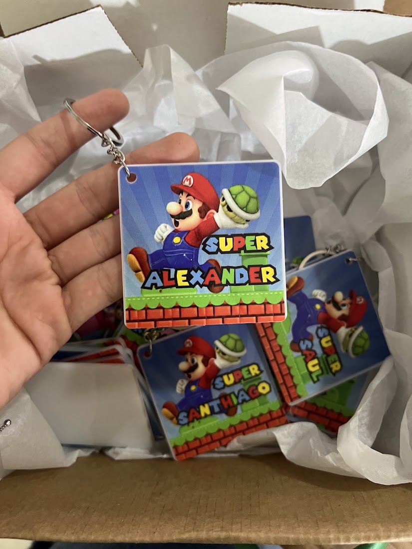 Llavero cumpleaños mario bross