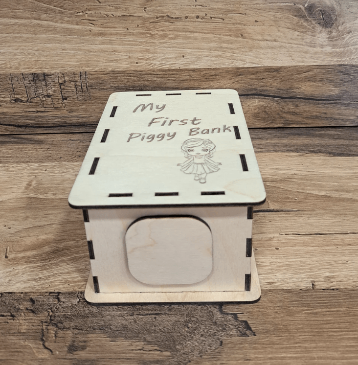 Alcancia personalizada en madera - Felt Craft RD