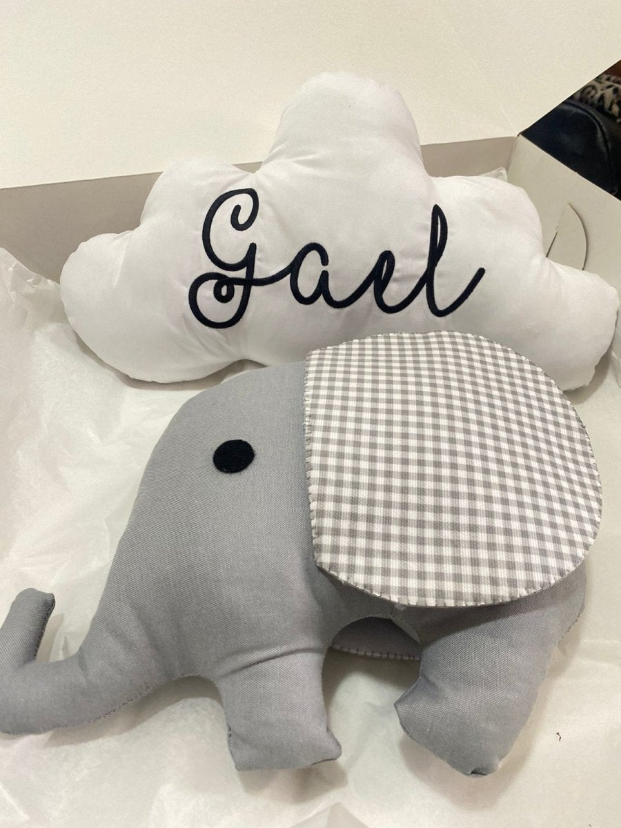Almohada en forma elefante para cuna de recién nacido – Felt Craft RD