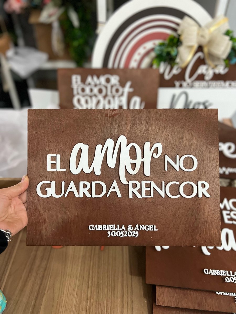 Boda decoracion madera - Felt Craft RD