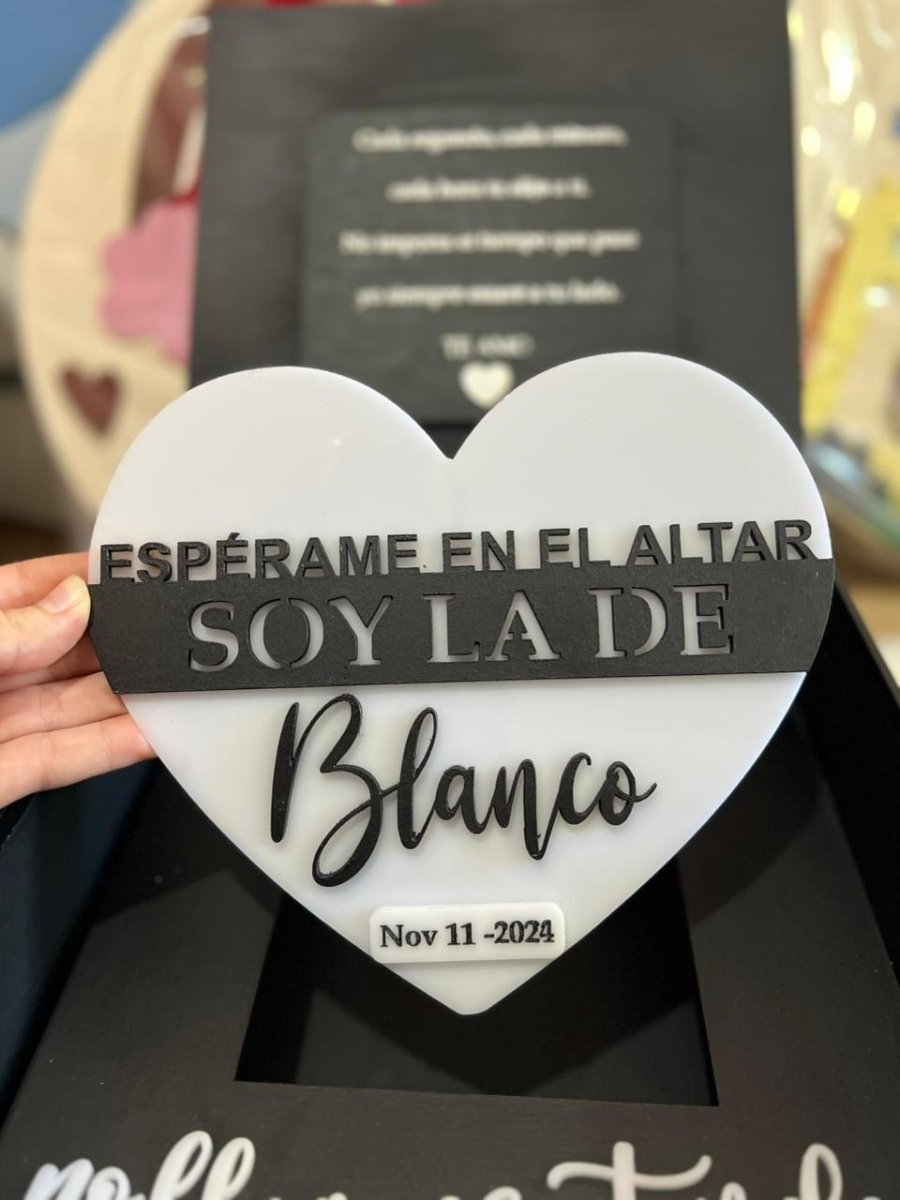 Caja novios bodacpersonalizadas - Felt Craft RD