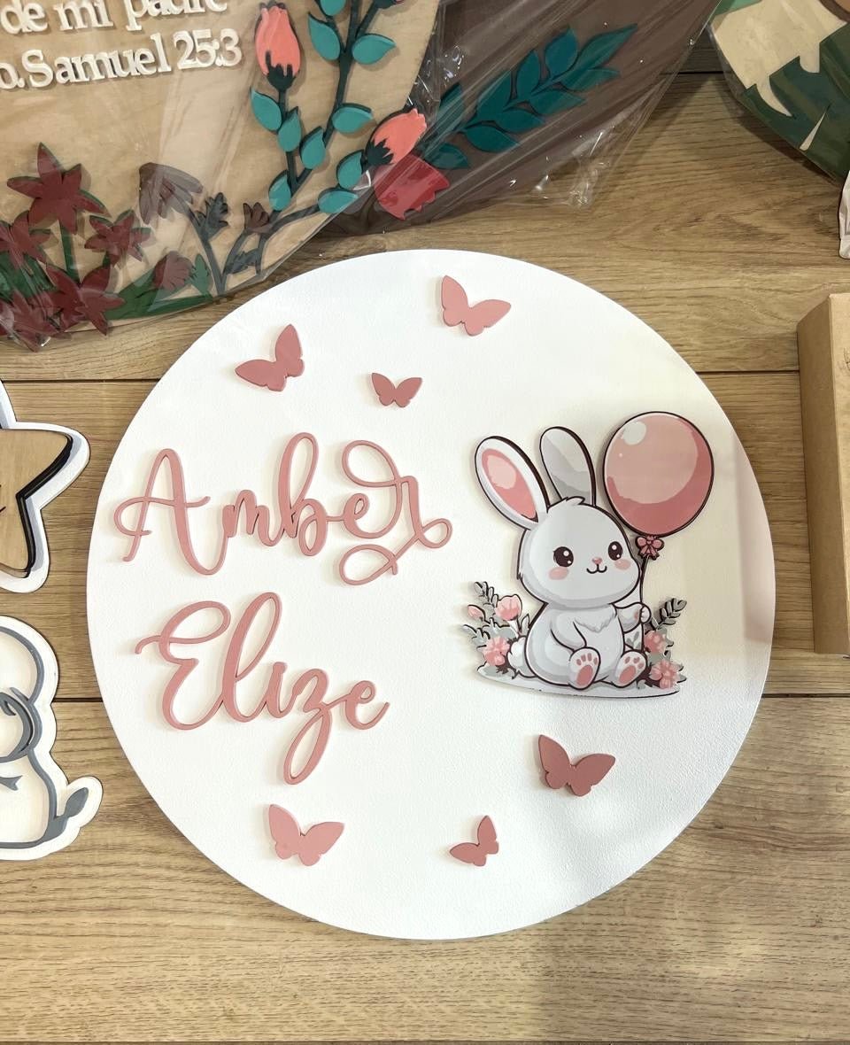 Colgante de bebe de conejito - Felt Craft RD