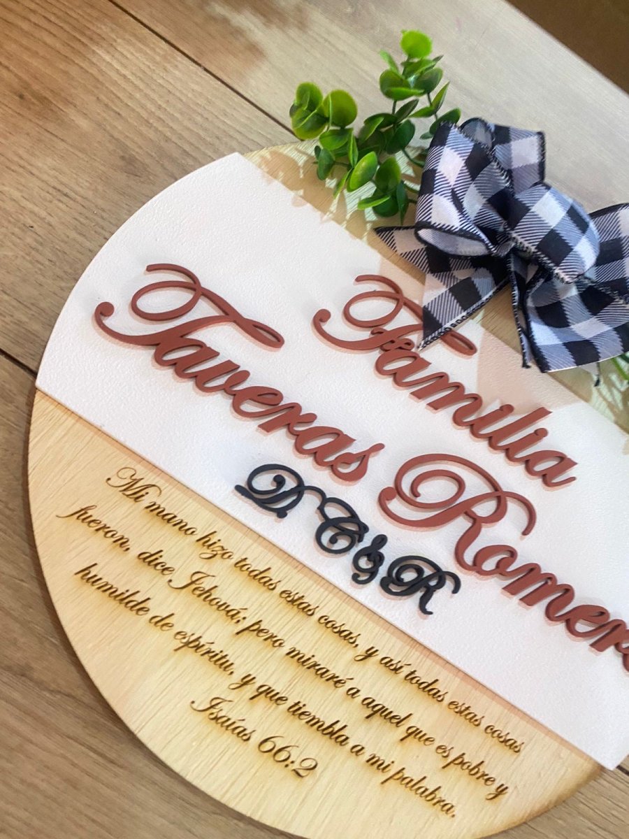 Colgante decorativo para entrada