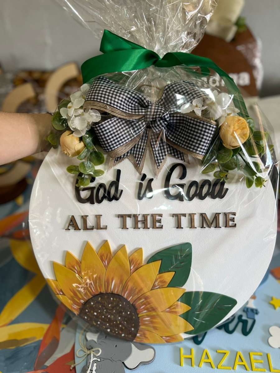 Colgante personalizado girasol madera - Felt Craft RD