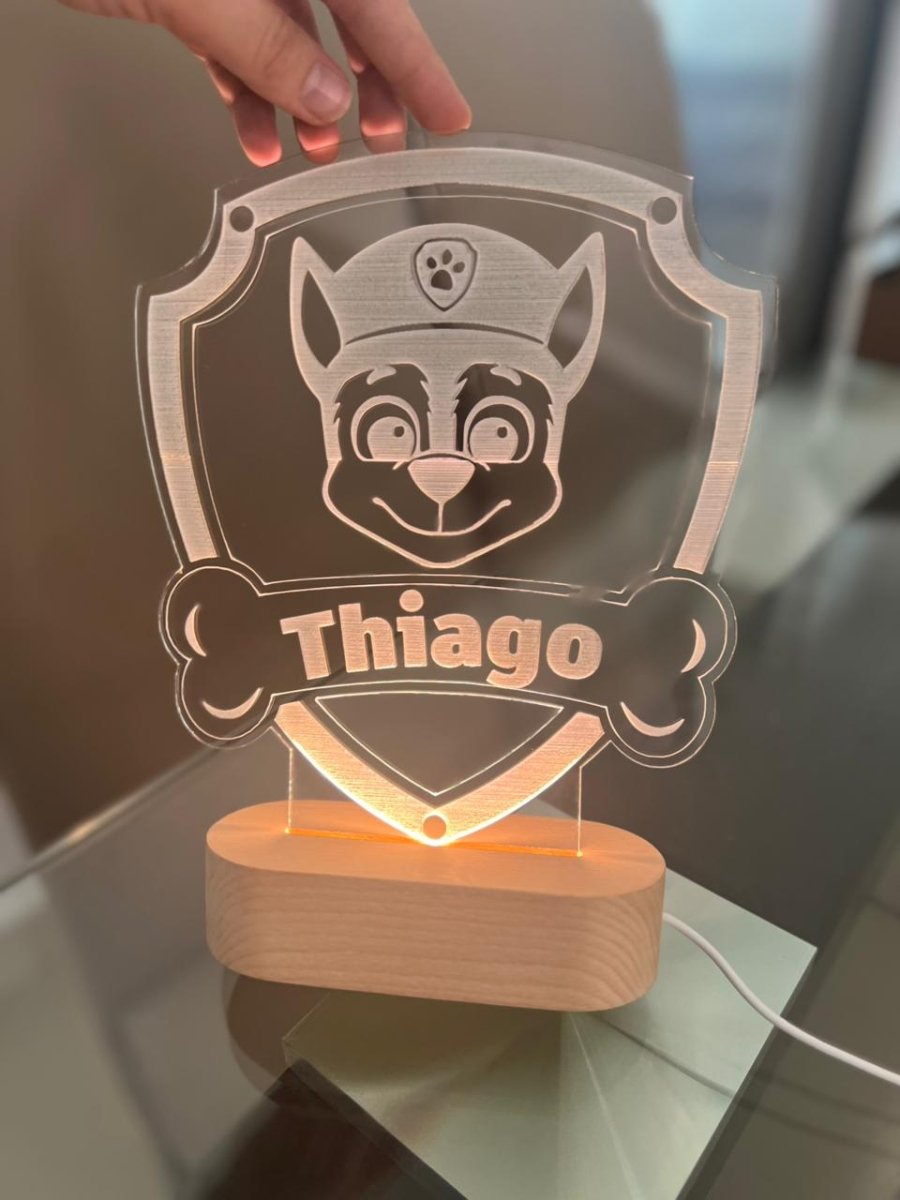 Decoracion habitacion bebe lampara paw patrol personalizada republica dominicana - Felt Craft RD