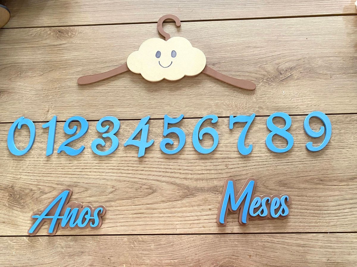 Hanging Tags for baby months Girl Boy - Felt Craft RD