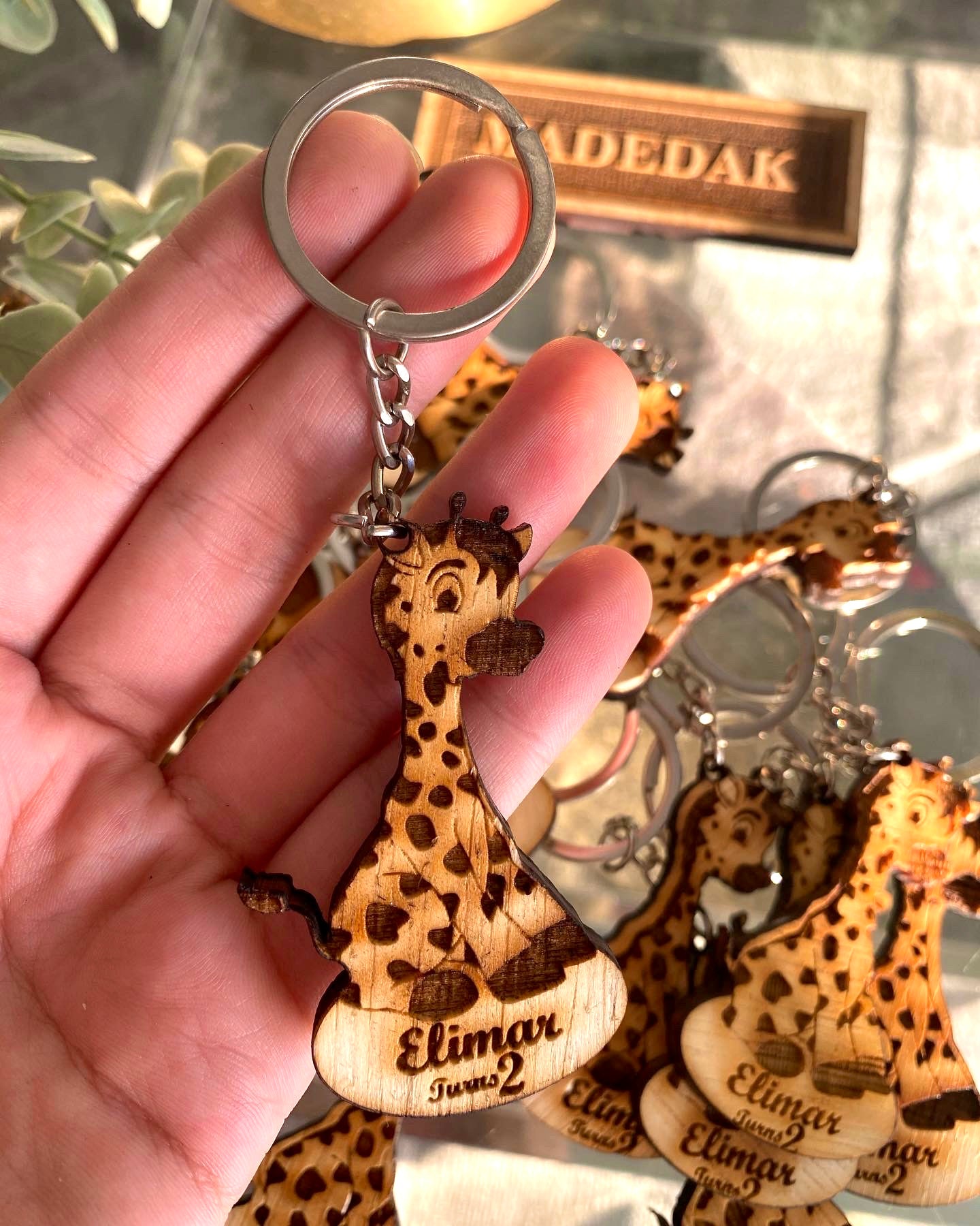 Souvenir llavero madera regalo original