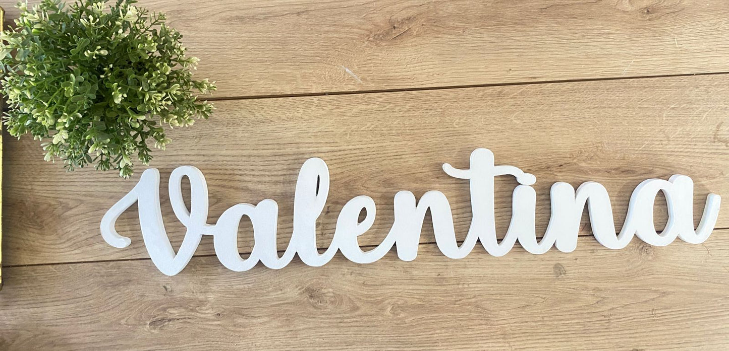 Nombre personalizado madera para habitación bebe