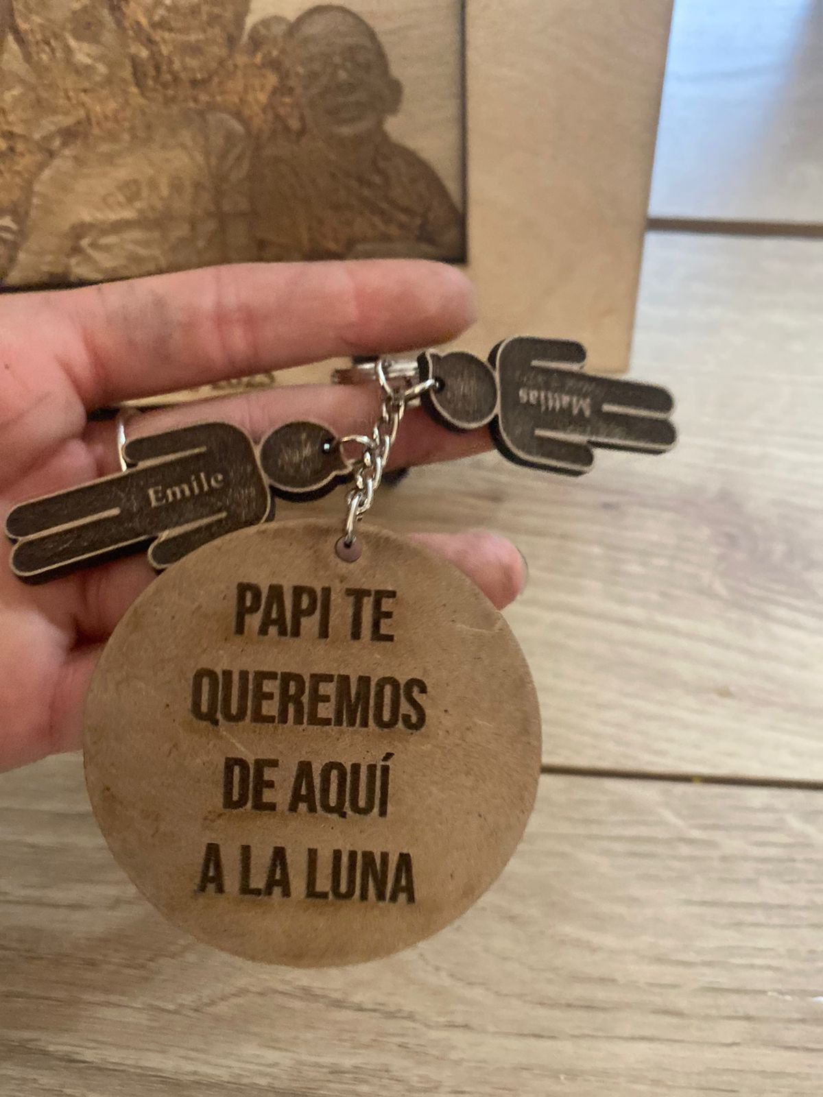 Set Llaveros Papá Grabado