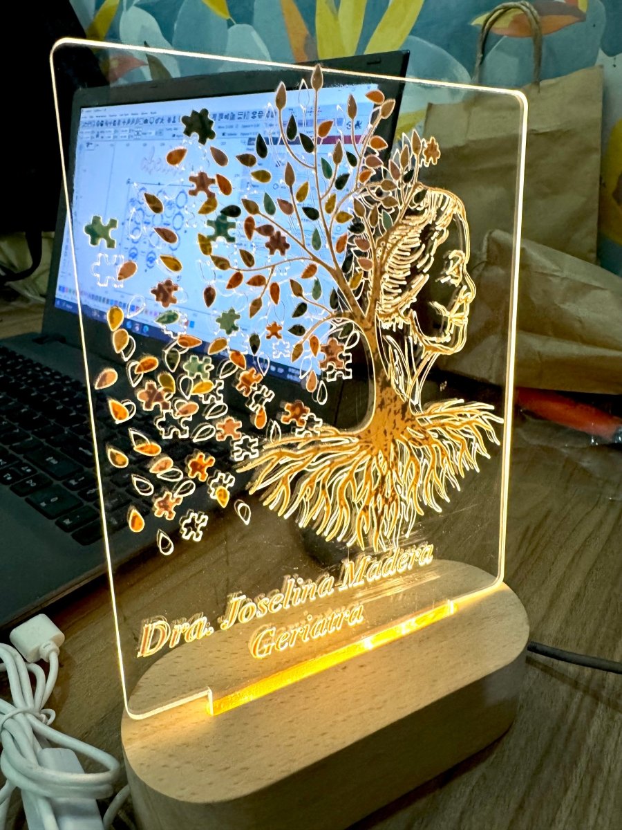 Lampara led personalizada medico - Felt Craft RD