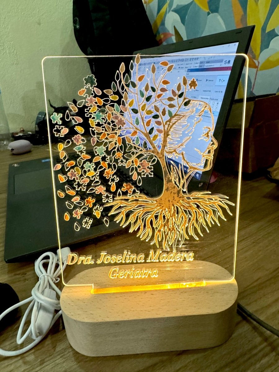 Lampara led personalizada medico - Felt Craft RD