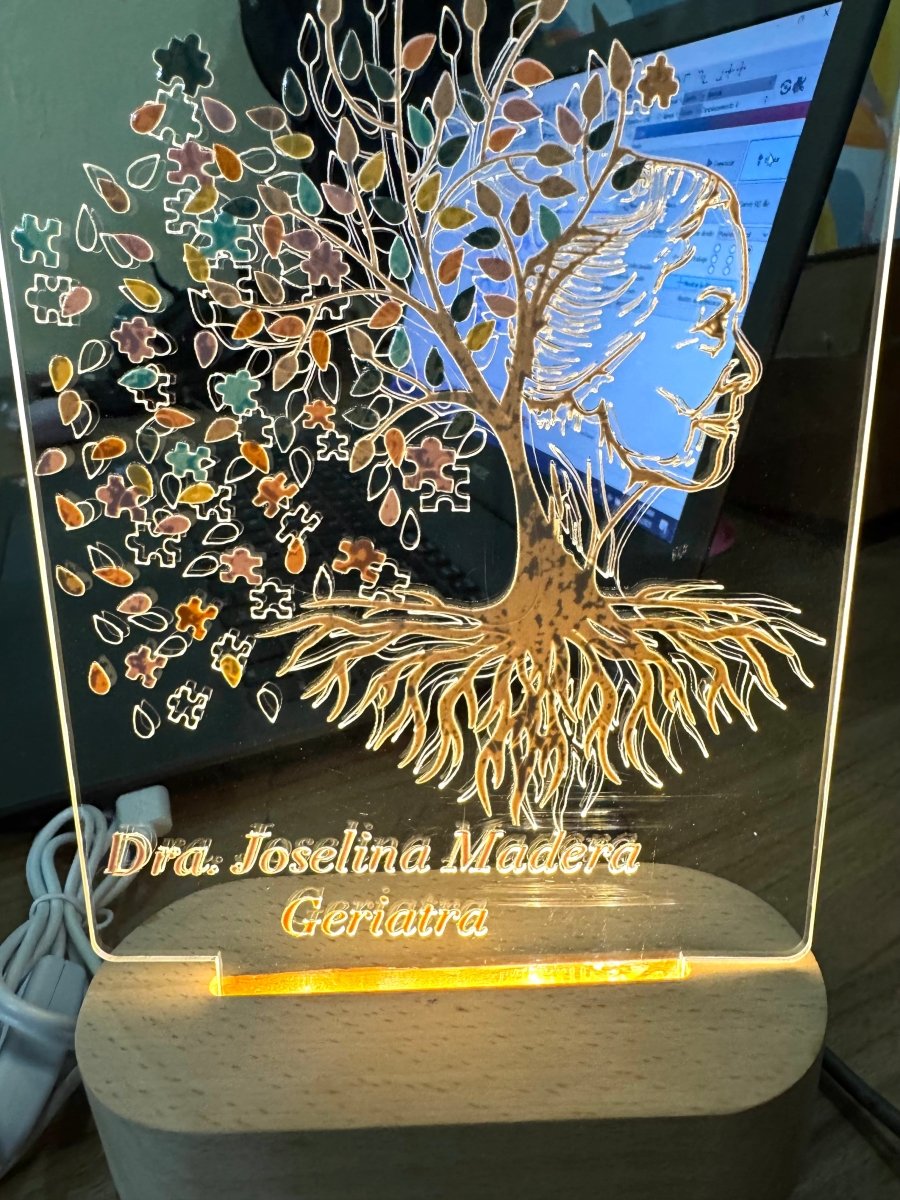 Lampara led personalizada medico - Felt Craft RD