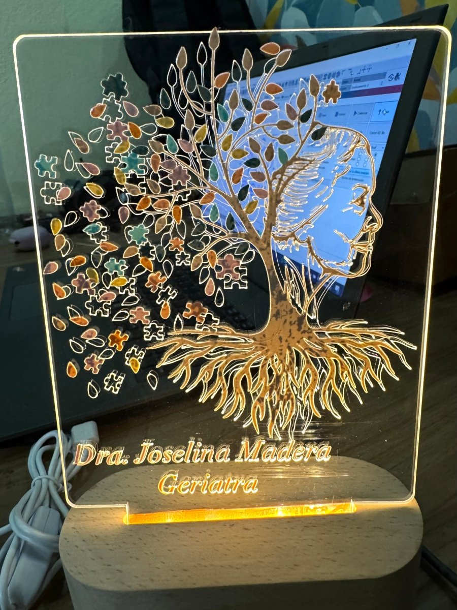 Lampara led personalizada medico - Felt Craft RD