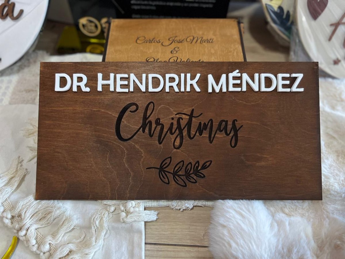 Letrero madera personalizado - Felt Craft RD