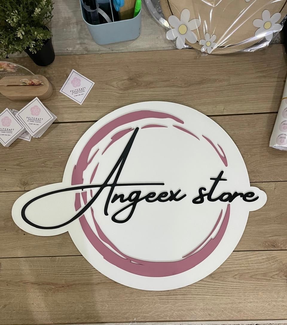 Letrero personalizado para negocio Santo Domingo - Felt Craft RD