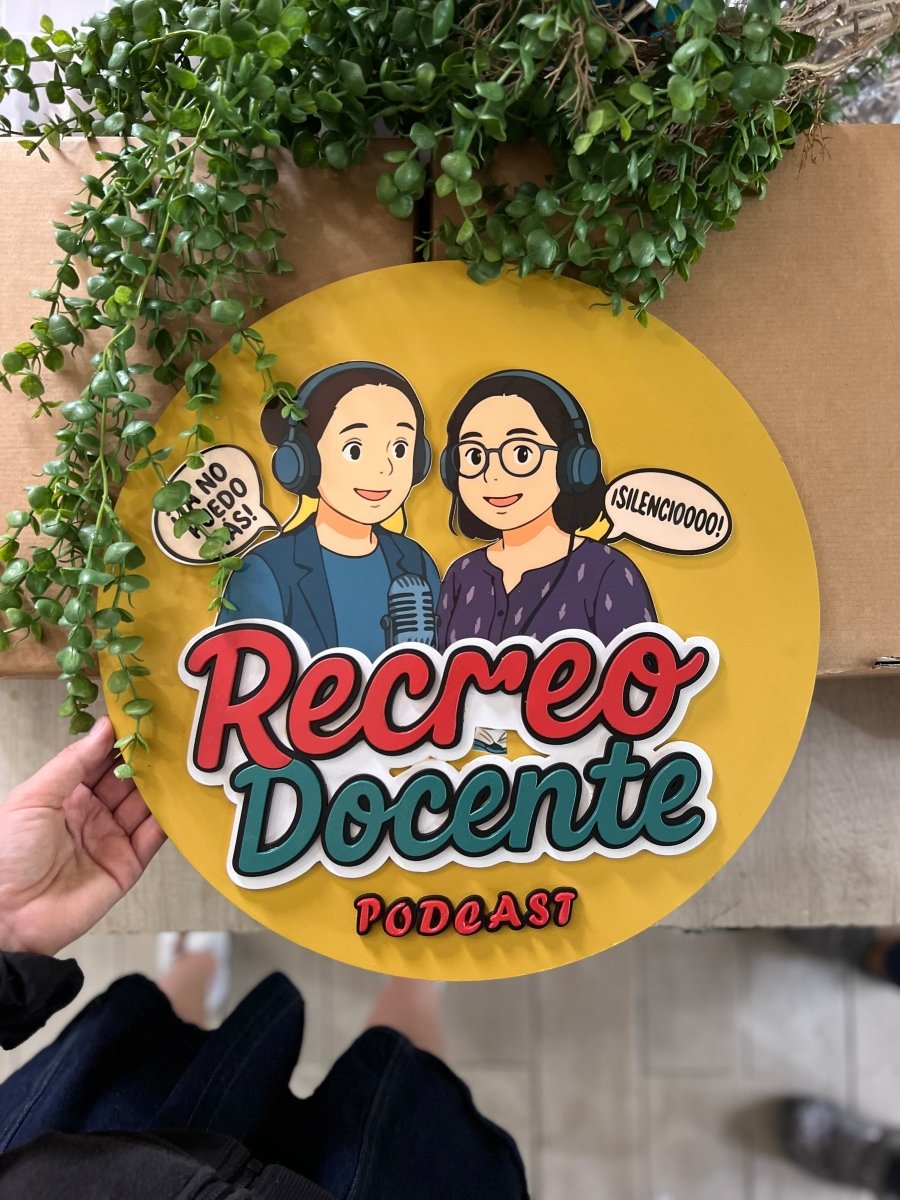 Letrero podcast youtuber - Felt Craft RD