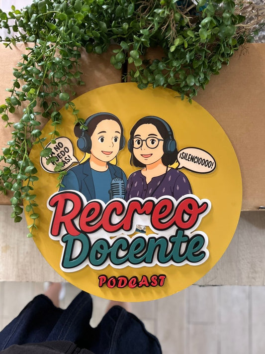 Letrero podcast youtuber - Felt Craft RD