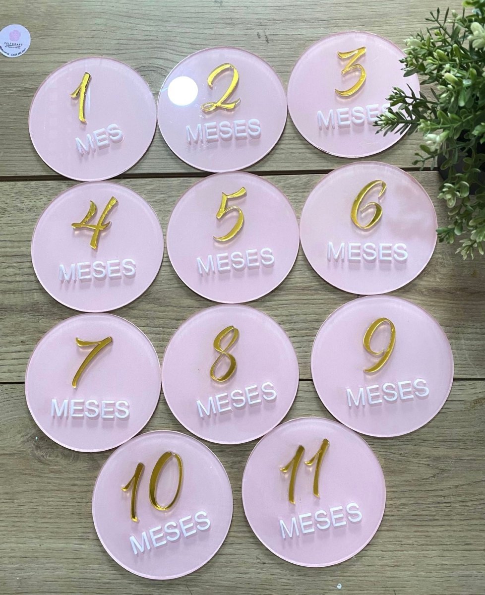 Luxury baby tags acrylics Girl - Felt Craft RD