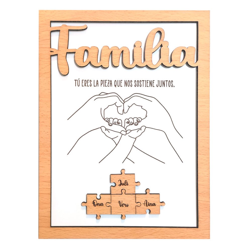 Marco de madera familia - Felt Craft RD