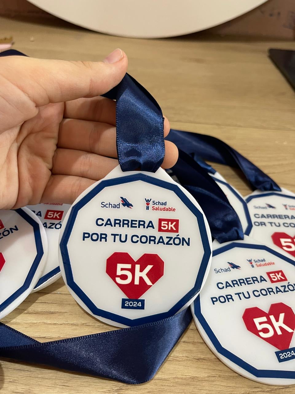 medalla personalizado blanca 1
