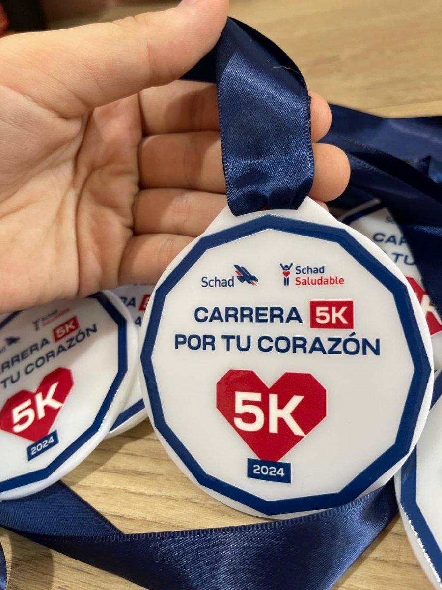 Medalla en acrílico con impresión personalizada
