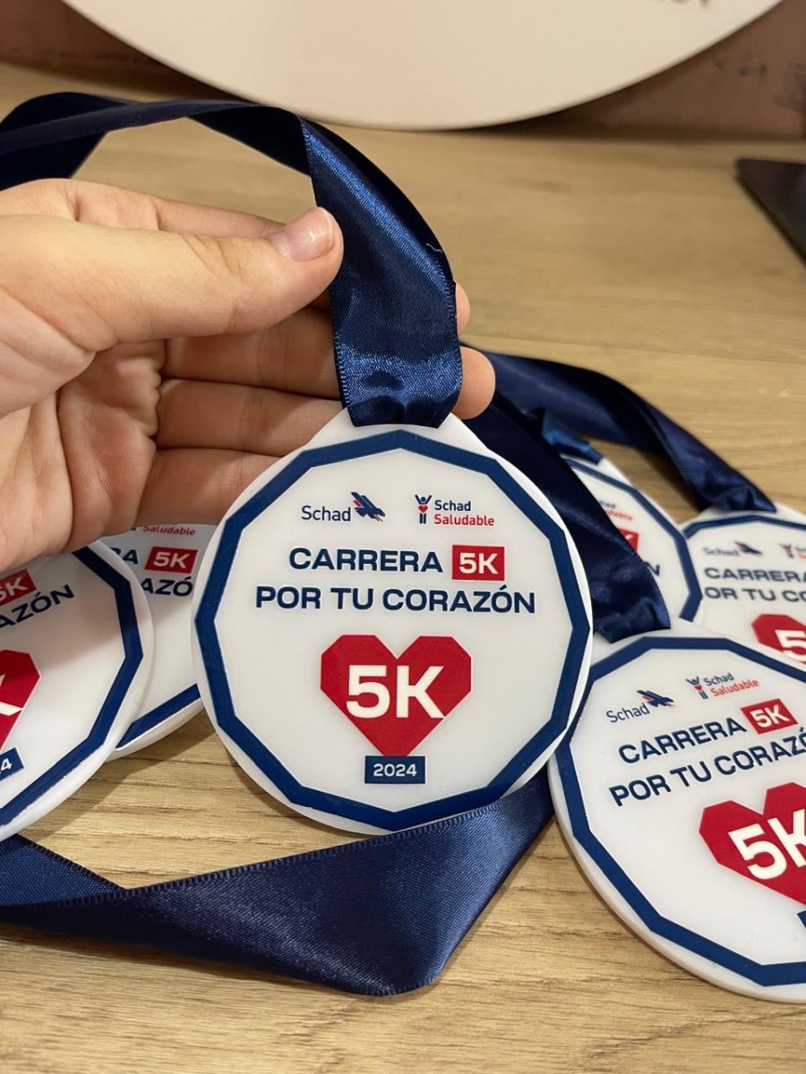 Medalla ligera de acrílico para actividades y torneos