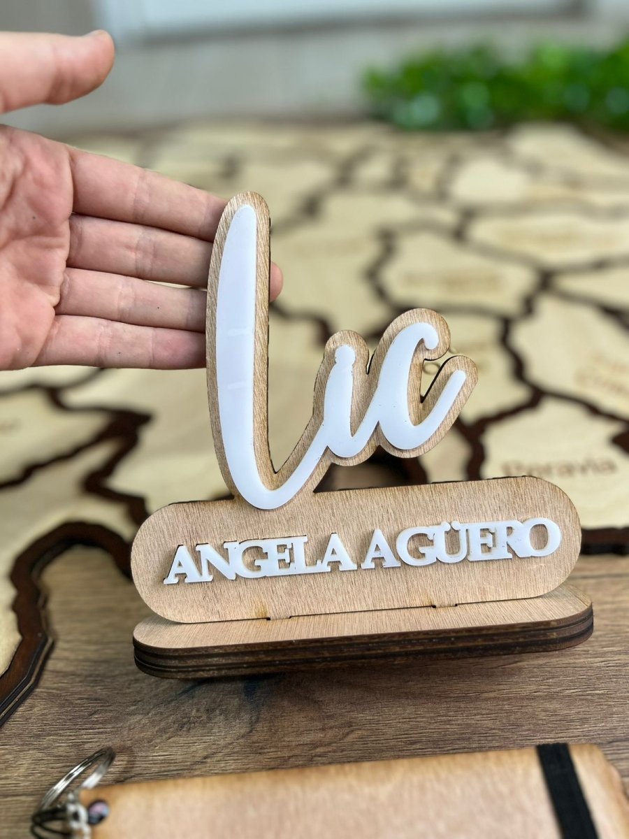 Pisa papel de escritorio personalizado en acrilico - Felt Craft RD